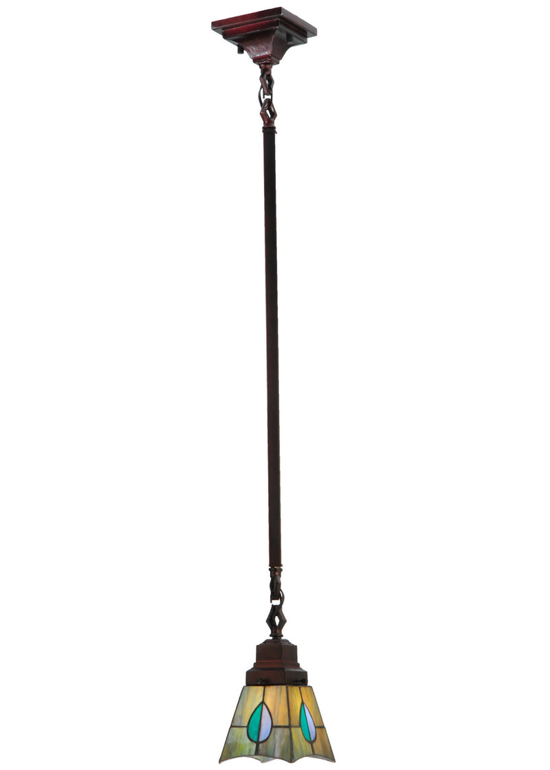 Meyda Tiffany 20061 One Light Mini Pendant, Wrought Iron
