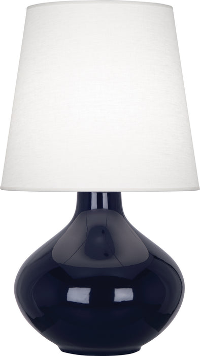 Robert Abbey MB993 One Light Table Lamp, Midnight Blue Glazed Ceramic