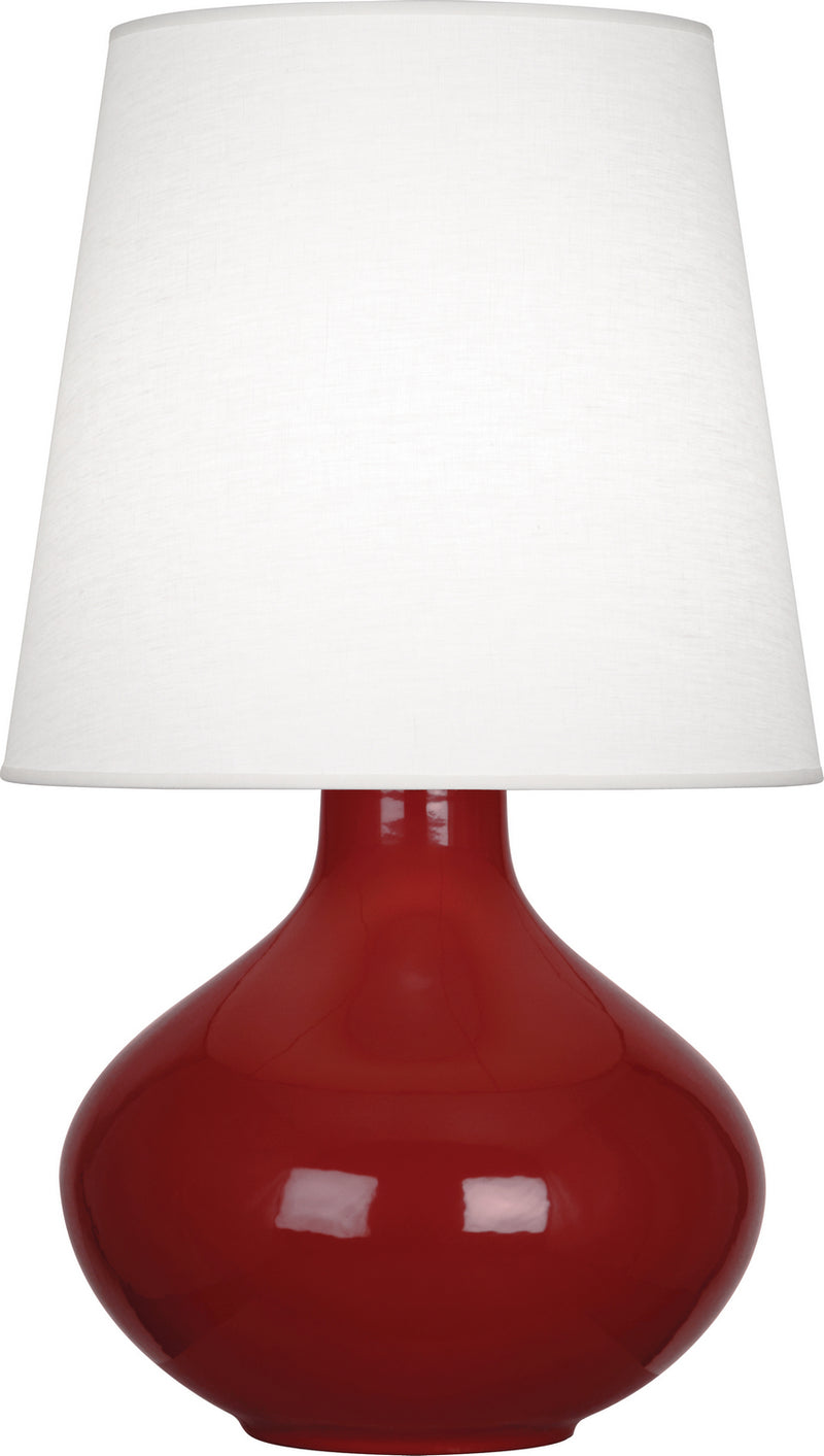 Robert Abbey OX993 One Light Table Lamp, Oxblood Glazed Ceramic