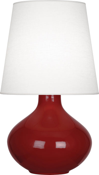 Robert Abbey OX993 One Light Table Lamp, Oxblood Glazed Ceramic