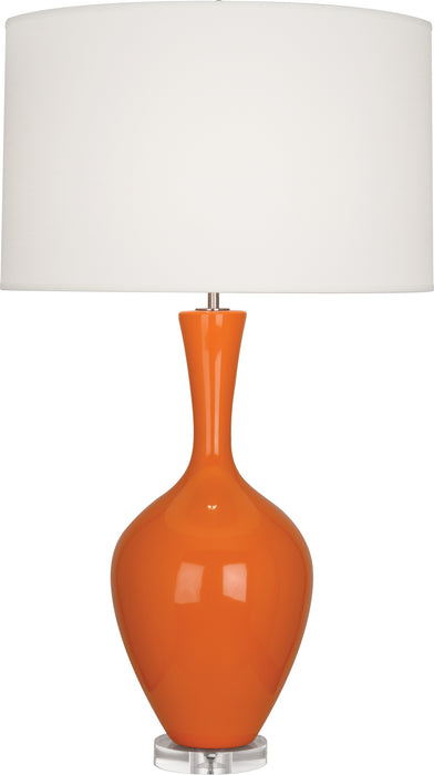 Robert Abbey PM980 One Light Table Lamp, Pumpkin Glazed Ceramic
