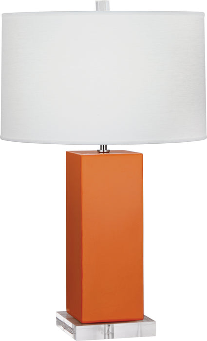 Robert Abbey PM995 One Light Table Lamp, Pumpkin Glazed Ceramic