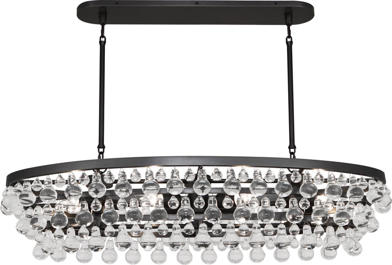 Robert Abbey Z1007 Eight Light Chandelier, Deep Patina Bronze