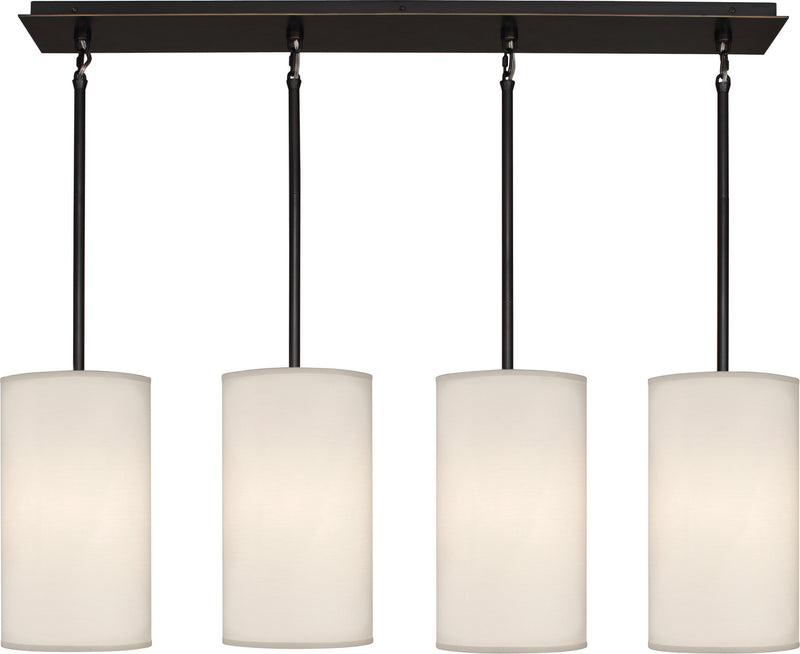 Robert Abbey Z2156 Four Light Chandelier, Deep Patina Bronze
