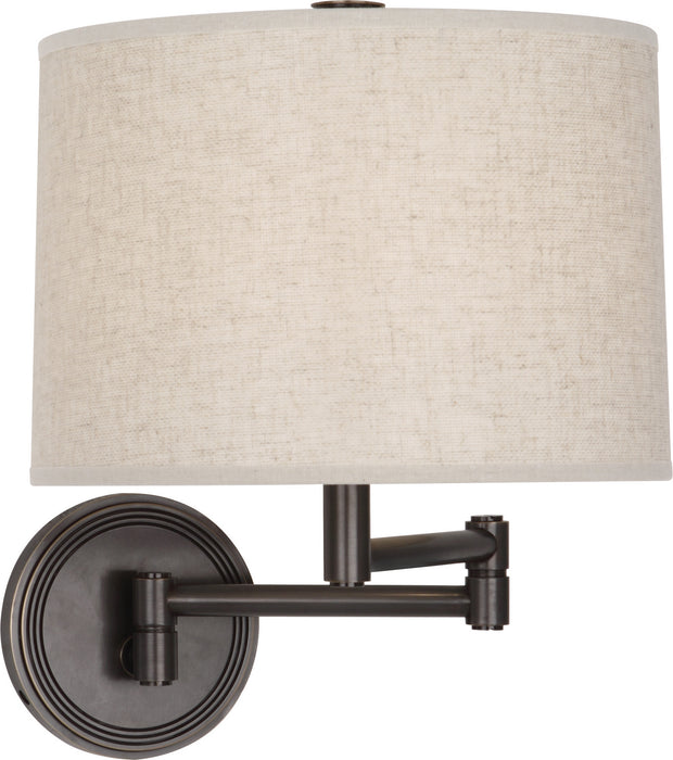 Robert Abbey Z2824 One Light Wall Swinger, Deep Patina Bronze