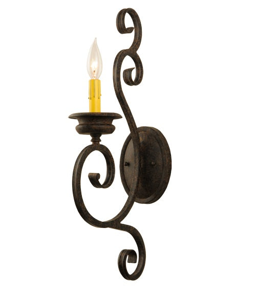Meyda Tiffany 149626 One Light Wall Sconce, Coffee Bean