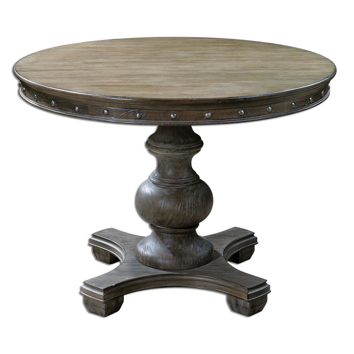 Uttermost 24390 Table, Light Gray Wash