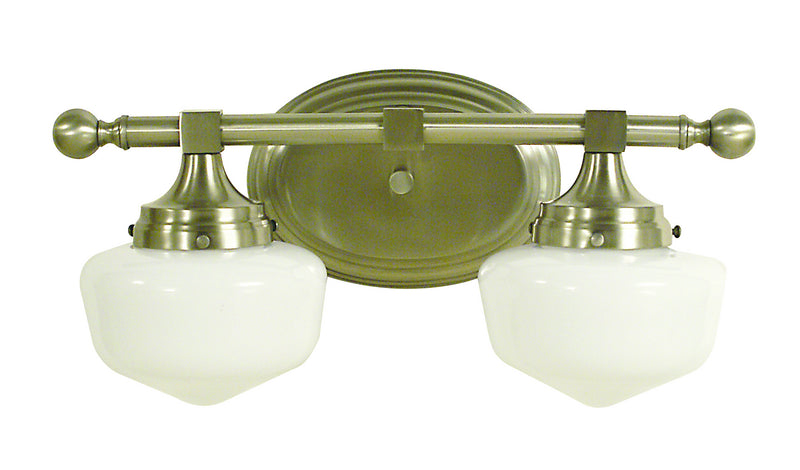 Framburg 2938 BN Two Light Wall Sconce, Brushed Nickel