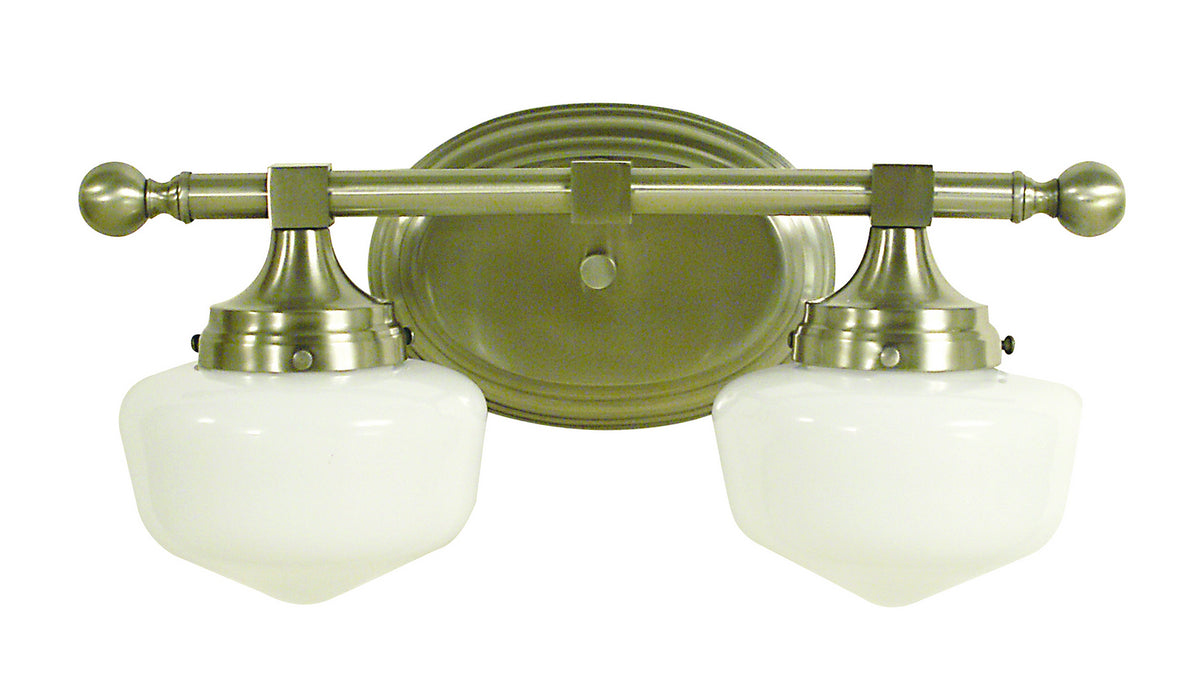 Framburg 2938 BN Two Light Wall Sconce, Brushed Nickel