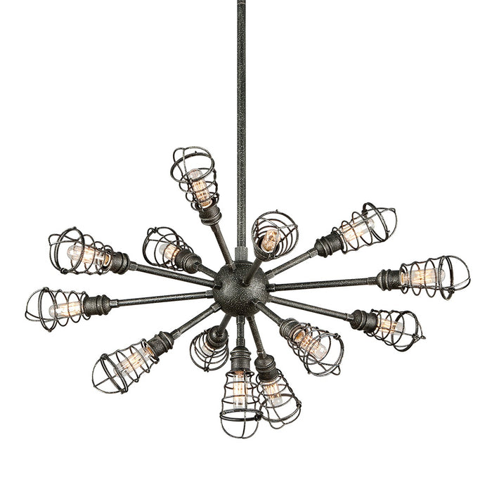 Troy Lighting F3815 13 Light Chandelier, Old Silver