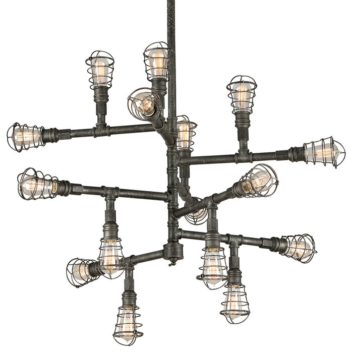 Troy Lighting F3818-APW 16 Light Chandelier, Old Silver