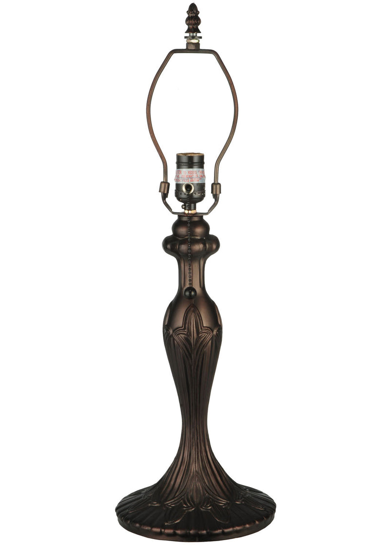 Meyda Tiffany 10577 One Light Table Base, Mahogany Bronze