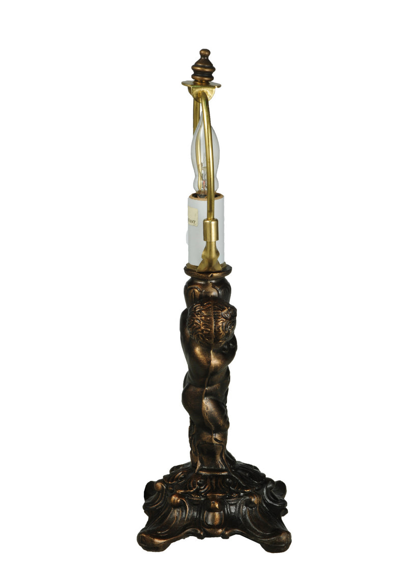 Meyda Tiffany 10655 One Light Table Base, Antique Brass