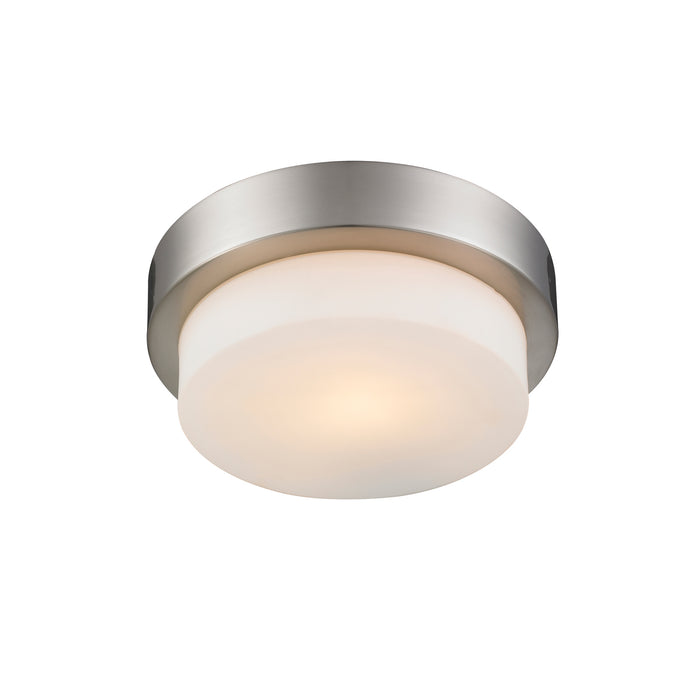 Golden 1270-09 PW One Light Flush Mount, Pewter