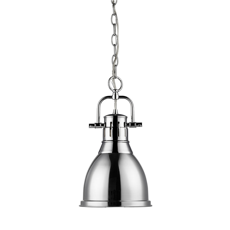Golden 3602-S CH-SF One Light Pendant, Chrome