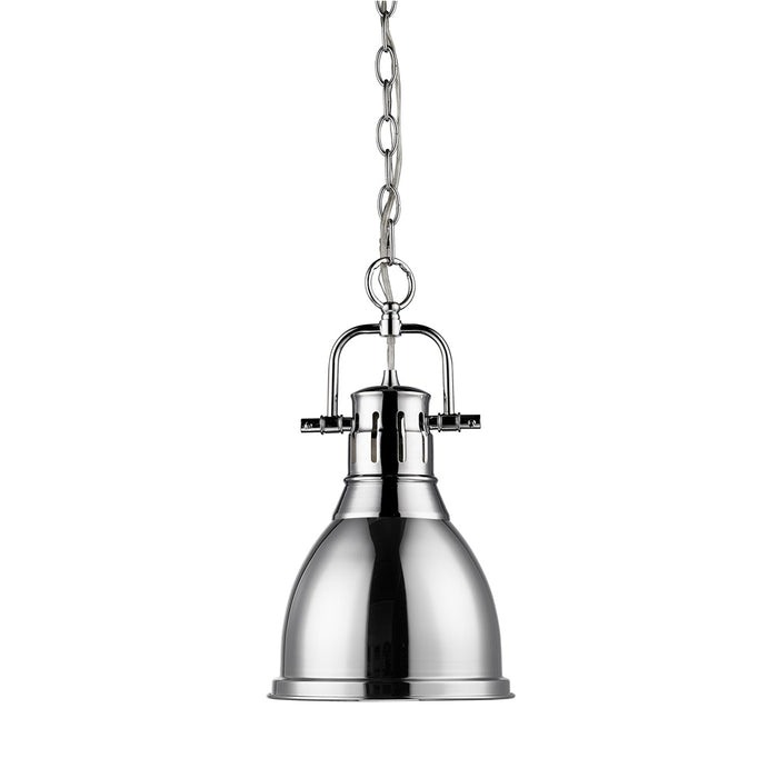 Golden 3602-S CH-CH One Light Pendant, Chrome
