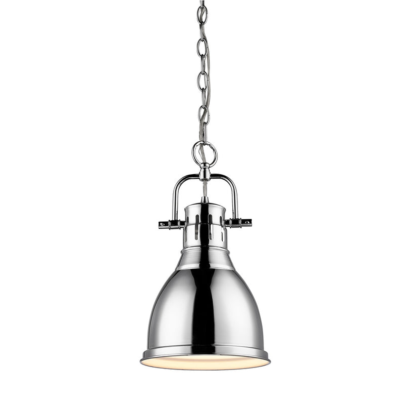 Golden 3602-S CH-SF One Light Pendant, Chrome