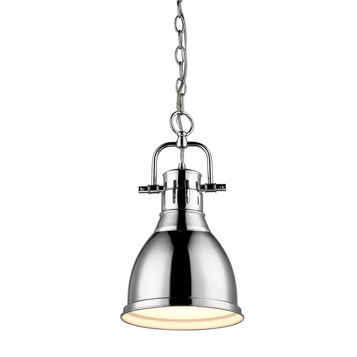 Golden 3602-S CH-SF One Light Pendant, Chrome
