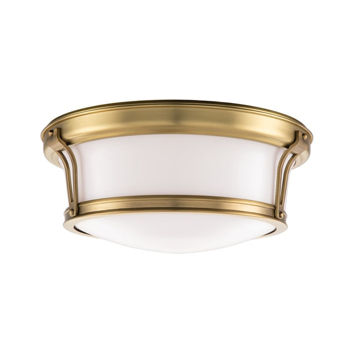 Hudson Valley 6513-AGB Two Light Flush Mount, Aged Brass