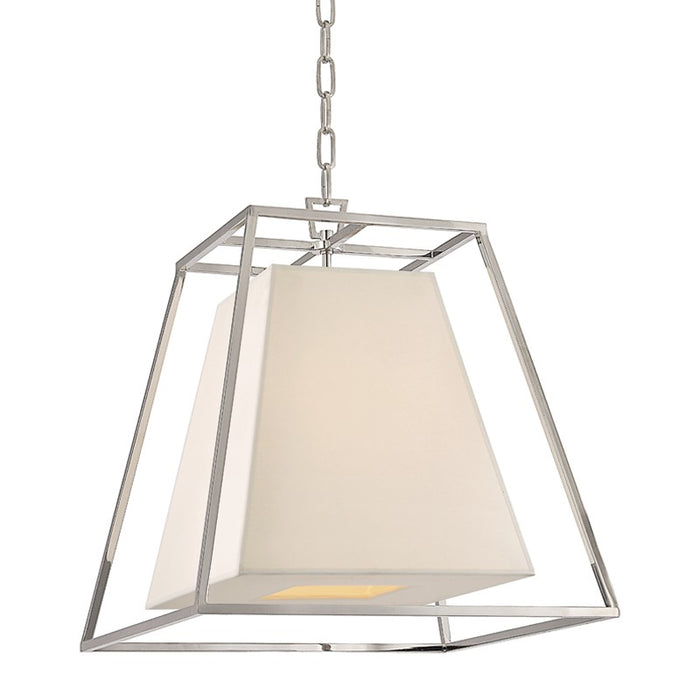 Hudson Valley 6917-PN-WS Four Light Pendant, Polished Nickel