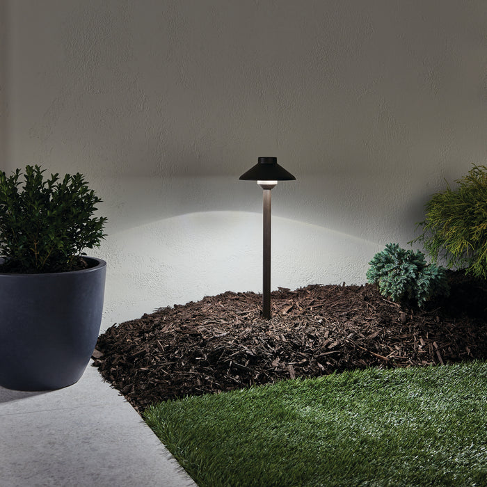 Kichler 15820AZT27 LED Path Light, Textured Architectural Bronze