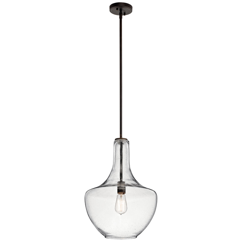 Kichler 42046OZCS One Light Pendant, Olde Bronze