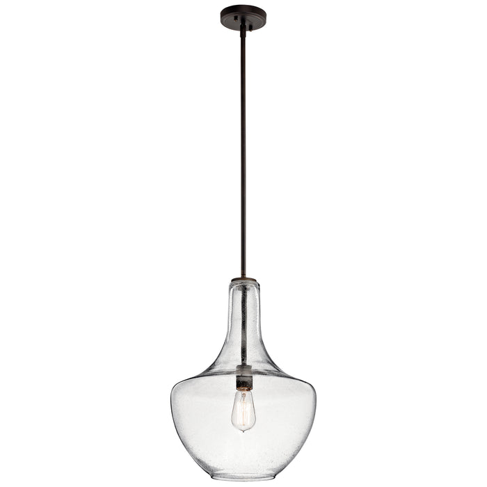 Kichler 42046OZCS One Light Pendant, Olde Bronze