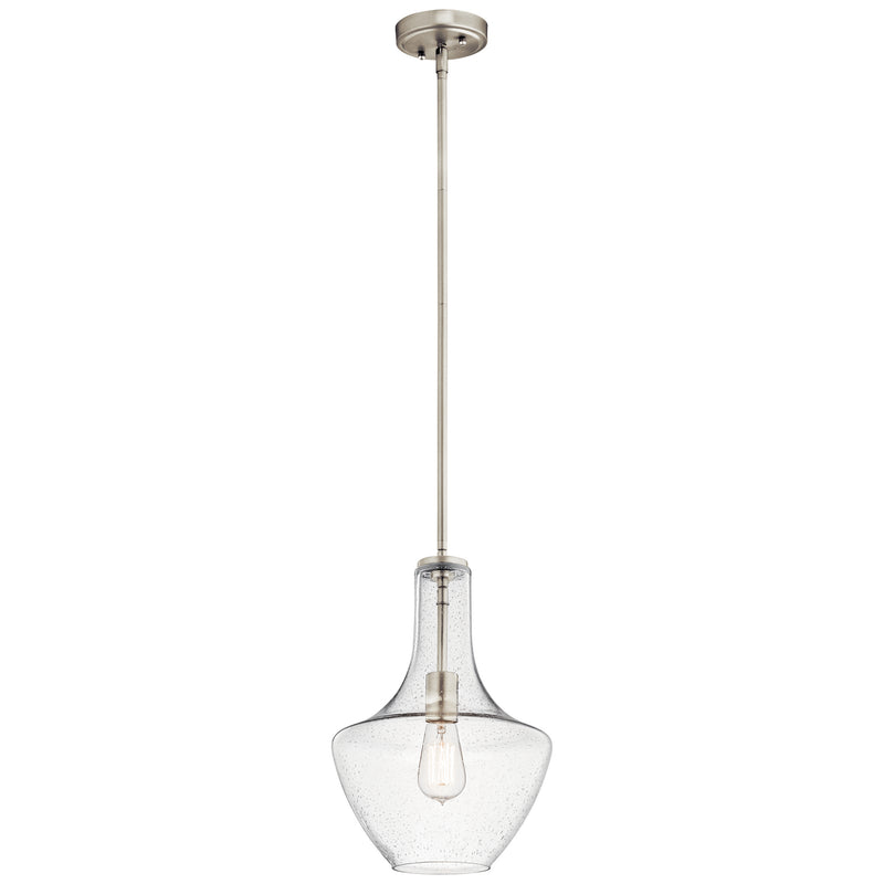 Kichler 42141NICS One Light Pendant, Brushed Nickel