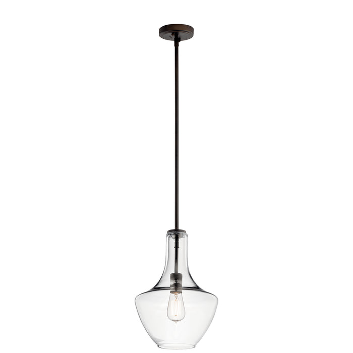 Kichler 42141OZCLR One Light Pendant, Olde Bronze