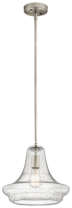 Kichler 42328NICS One Light Pendant, Brushed Nickel