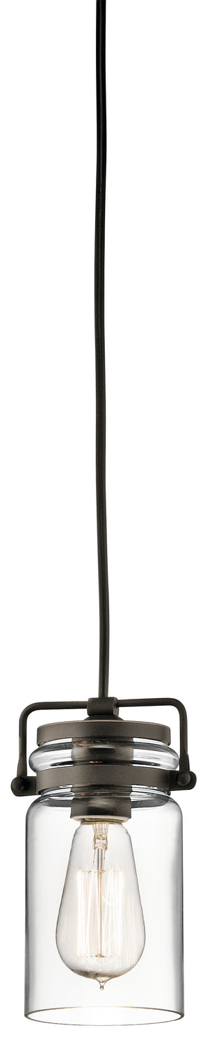 Kichler 42878OZ One Light Mini Pendant, Olde Bronze