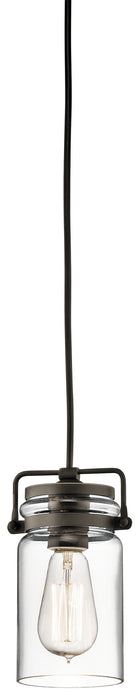 Kichler 42878OZ One Light Mini Pendant, Olde Bronze