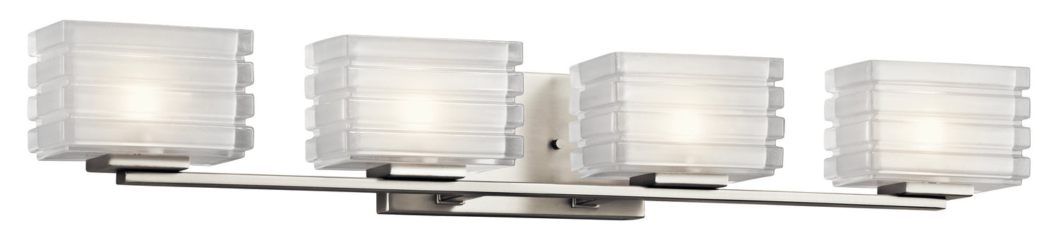 Kichler 45480NI Four Light Bath, Brushed Nickel