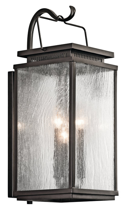 Kichler 49386OZ Three Light Outdoor Wall Mount, Olde Bronze