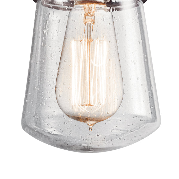 Kichler 49446AZ One Light Outdoor Pendant, Architectural Bronze