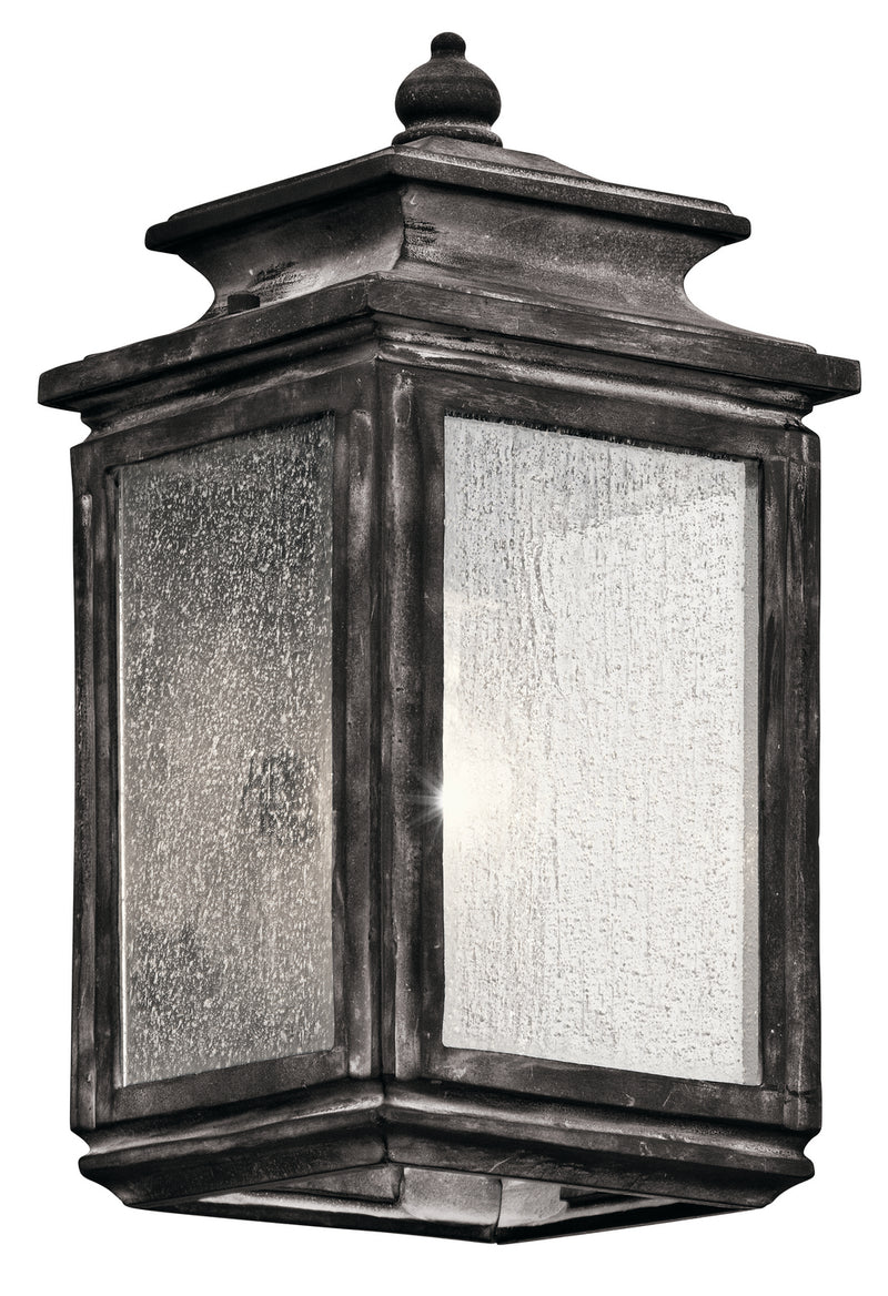 Kichler 49501WZC One Light Outdoor Wall Mount, Weathered Zinc