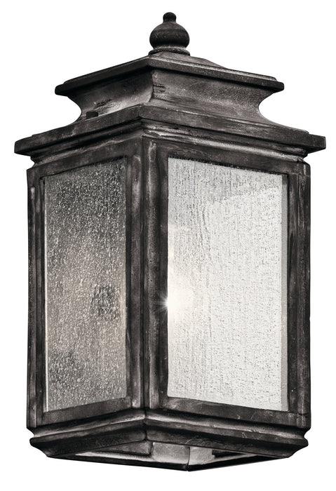 Kichler 49501WZC One Light Outdoor Wall Mount, Weathered Zinc