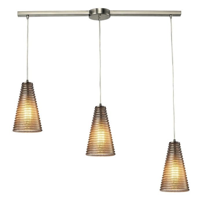 ELK Home 10333/3L Three Light Pendant, Satin Nickel