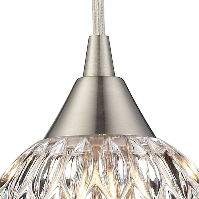 ELK Home 10342/6RC LED Pendant, Satin Nickel