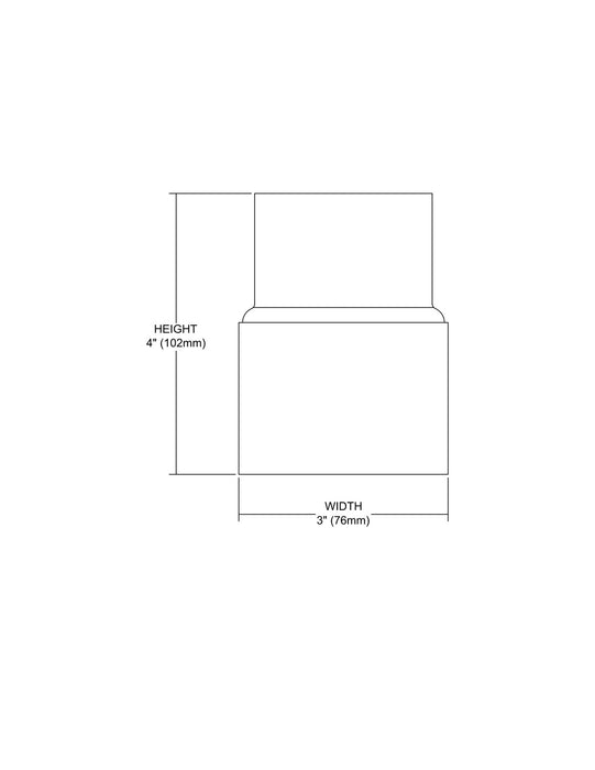ELK Home 45102CHRC Post Connector, Charcoal