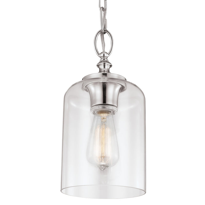 Visual Comfort Studio P1310PN One Light Pendant, Polished Nickel