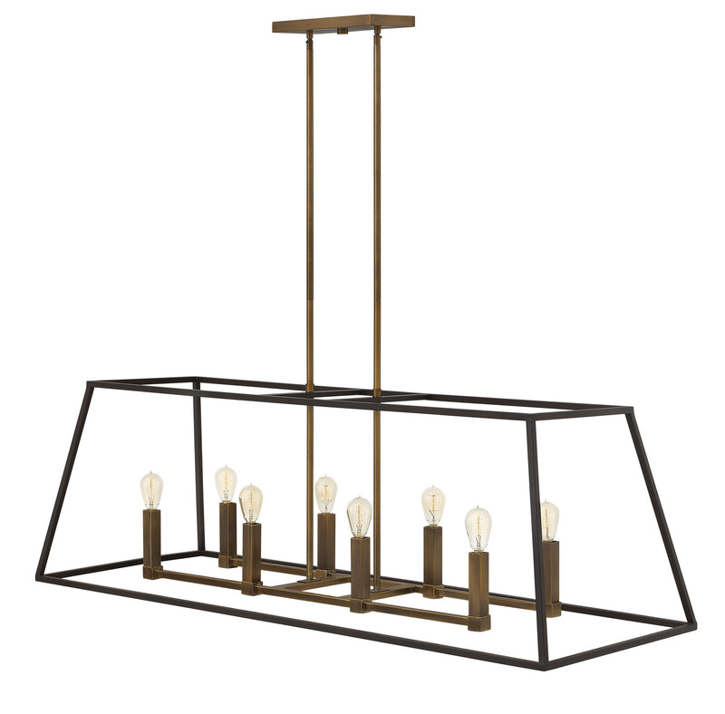 Hinkley 3338BZ LED Linear Chandelier, Bronze