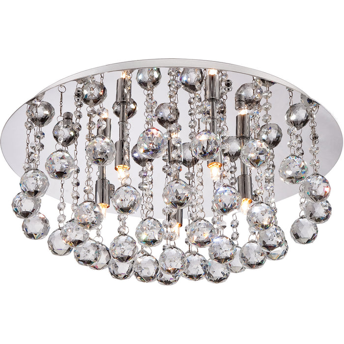 Quoizel BRX1619C Five Light Flush Mount, Polished Chrome