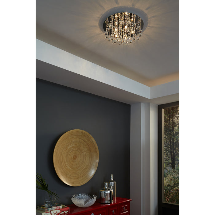 Quoizel BRX1619C Five Light Flush Mount, Polished Chrome