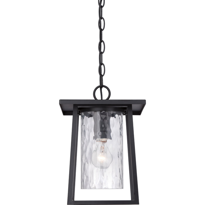 Quoizel LDG1909K One Light Outdoor Hanging Lantern, Mystic Black