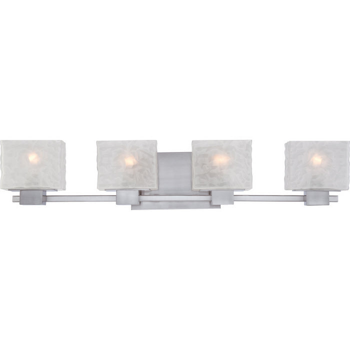 Quoizel MLD8604BN Four Light Bath Fixture, Brushed Nickel