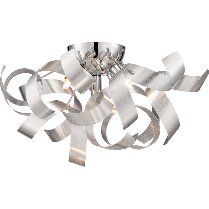Quoizel RBN1616MN Four Light Flush Mount, Millenia