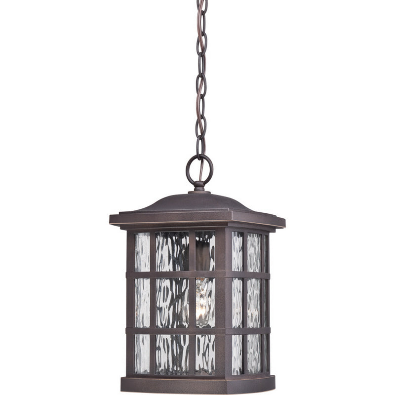 Quoizel SNN1909PN One Light Outdoor Hanging Lantern, Palladian Bronze