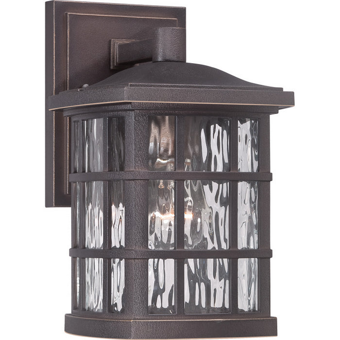 Quoizel SNN8406PN One Light Outdoor Wall Lantern, Palladian Bronze