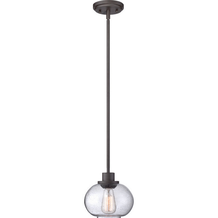 Quoizel TRG1508OZ One Light Mini Pendant, Old Bronze